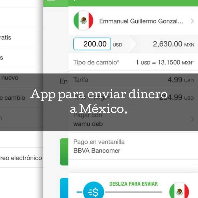 Aplicaciones para enviar dinero a México desde Estados Unidos