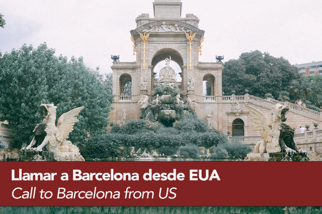 How to call Barcelona from the USA